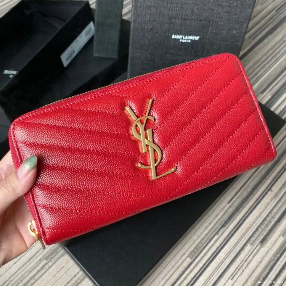 Tony Luxuries ZIPPY MONOGRAM WALLET YSL 0619